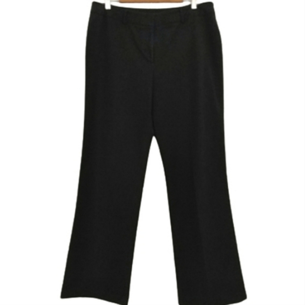 Peter Nygard Black Cotton Spandex Dress Slack Career Pants Professional Trousers